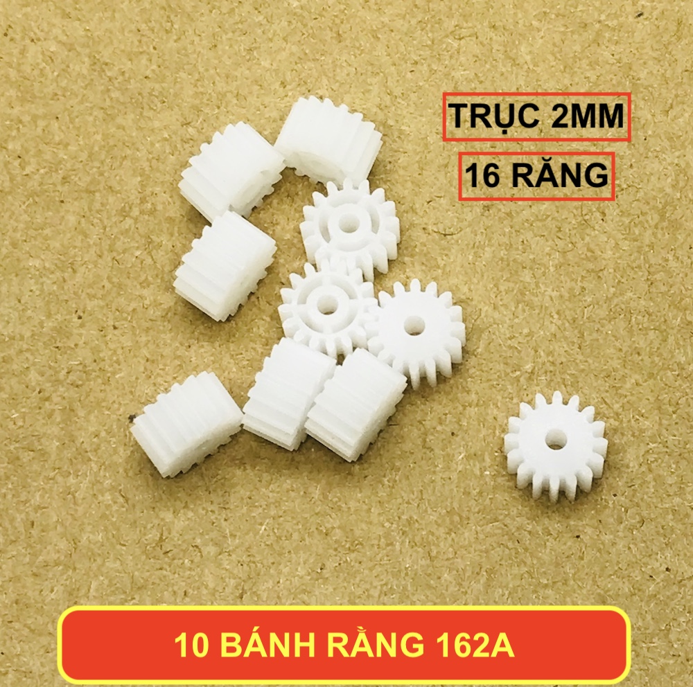 10 Bánh răng mini trục 2mm 16 răng 162A - LK0254