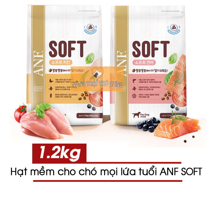 NEW Hạt Mềm Hữu Cơ Cho Chó ANF SOFT Hàn Quốc - Cho Chó Mọi Lứa Tuổi - Nông