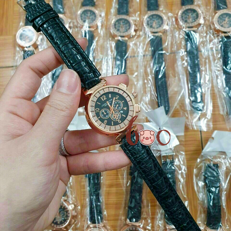 Đồng hồ lv da cao cấp