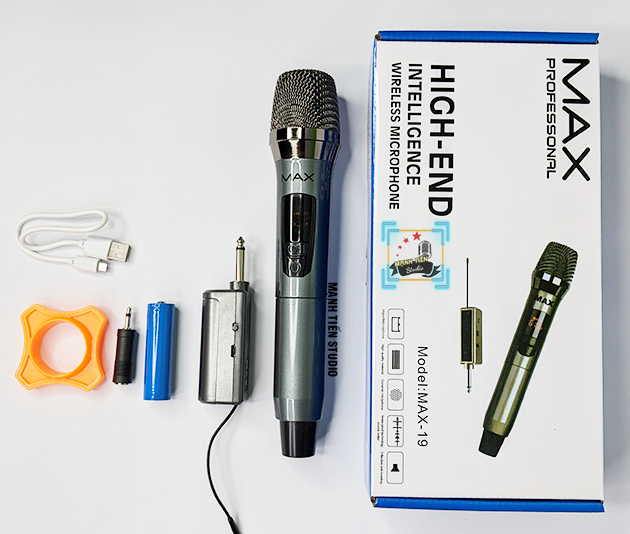 [HCM][HÀNG XỊN] Mic Hát Karaoke Không Dây Max - 19 Micro Karaoke không dây loa kéo loa karaoke loa bluetooth màn hình LCD Hỗ trợ các thiết bị có jack cắm 3.5mm Mic hát karaoke cầm tay mini hay nhất hiện nay