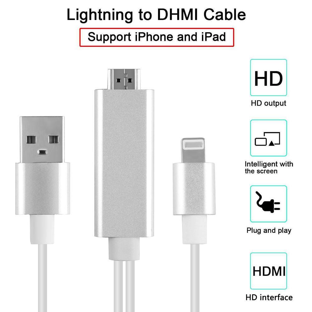 Cáp HDMI cho iPhone iPad Ipod Cổng Lighting kết nối Tivi dành cho IOS 9 trở lên
