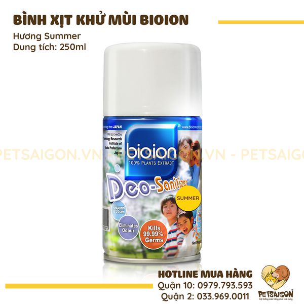 Bình xịt khử mùi bioion - 250ml