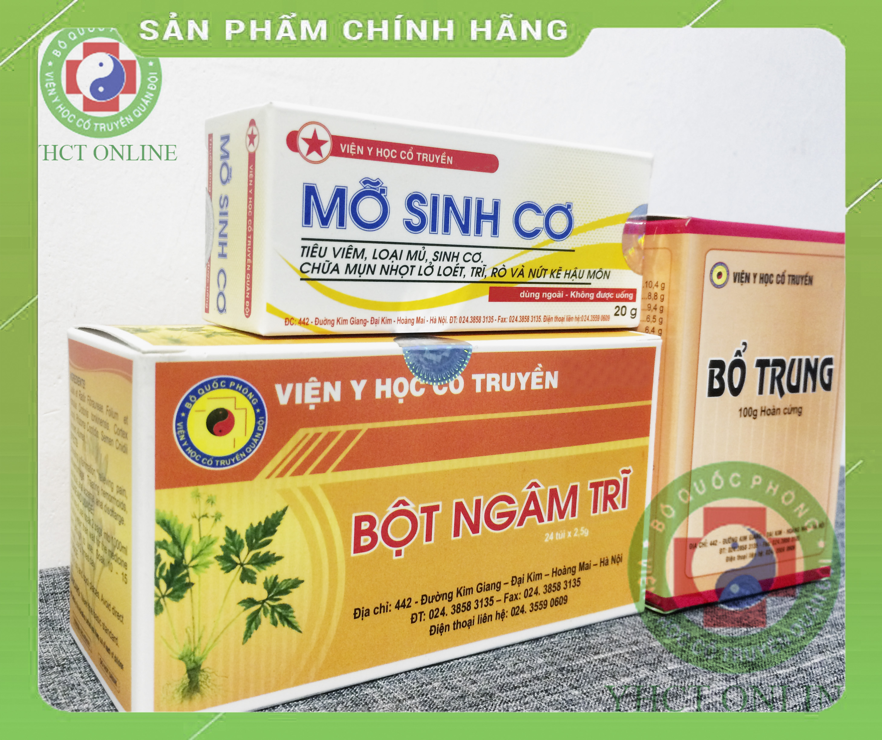 4 Combo liệu trình mỡ sinh cơ - bột ngâm trĩ - bổ trung