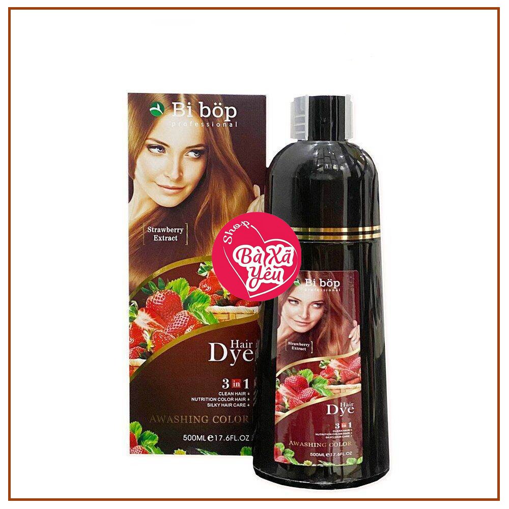 Dầu gội phủ bạc bi bop nhật bản 500ml - nhuộm nâu