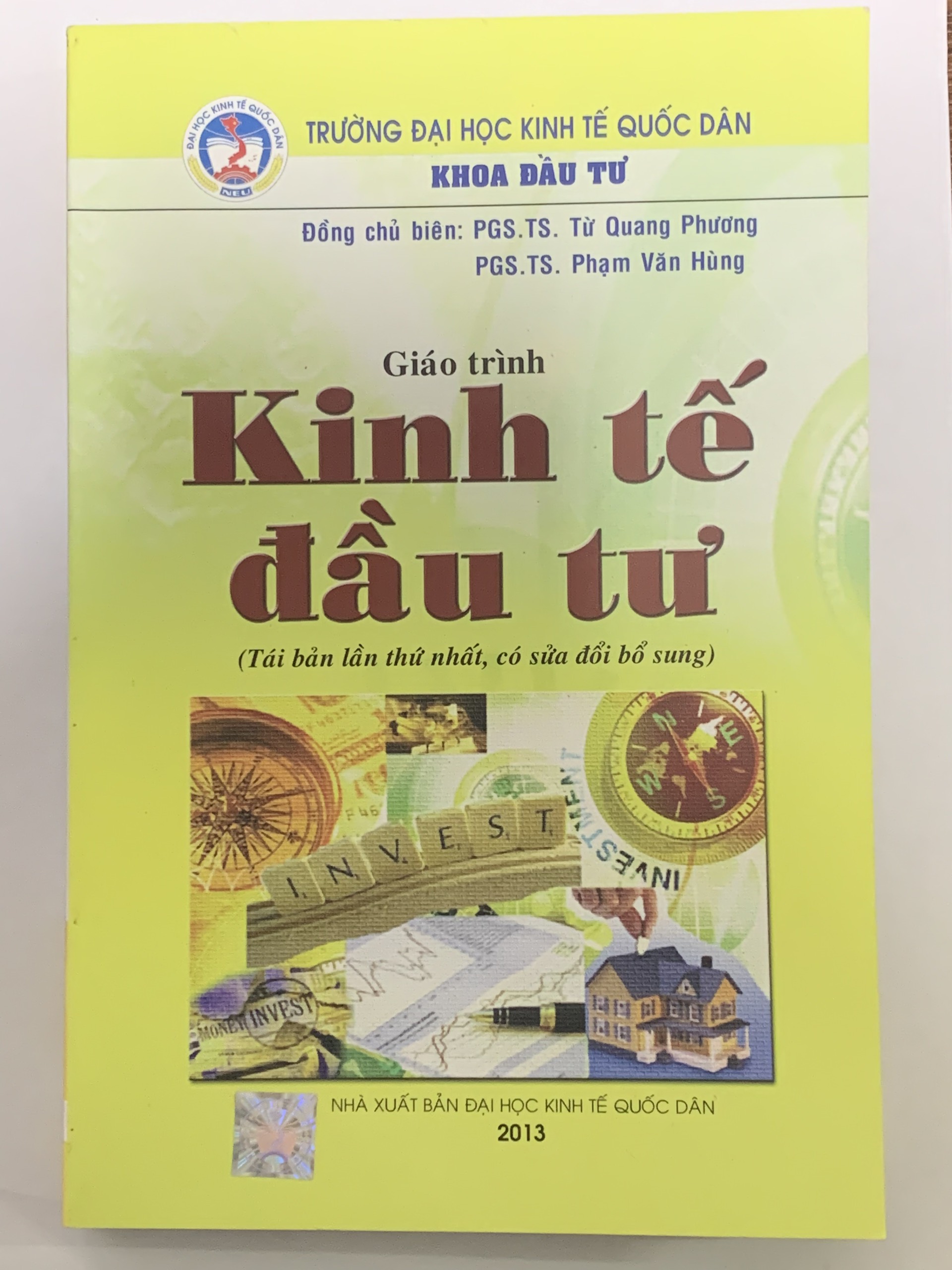 Giáo Trình Kinh Tế Đầu Tư ( PGS. TS. Từ Quang Phương )