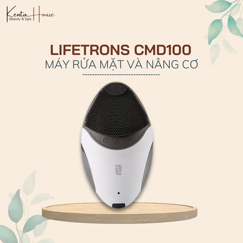 Máy rửa mặt và nâng cơ Lifetrons CMD100 - Tái tạo làn da săn chắc min màng - Bảo hành chính hãng 12 tháng