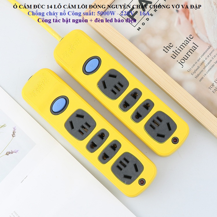 Ổ cắm đúc nguyên khối 5000w 16A chống cháy nổ có công tắc
