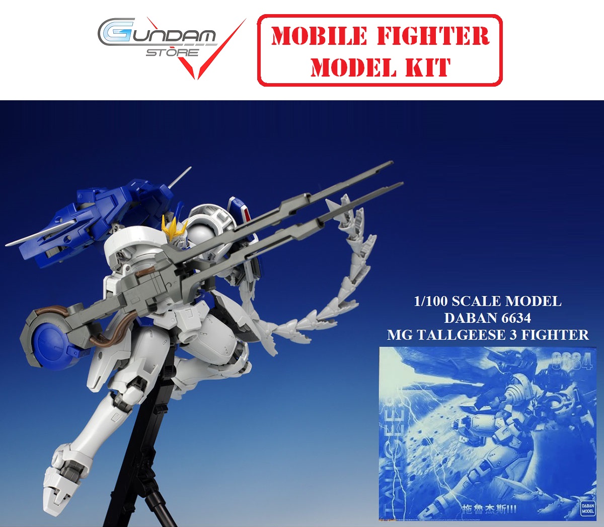 Mô hình mg tallgeese 3 gundam daban 6634 1/100 master grade đồ chơi lắp ráp anime