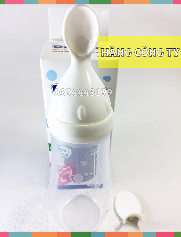 [Hàng Công Ty] Bình Tập Ăn Dặm Silicone 200ml - Đầy đủ giấy tờ an toàn cho bé | DP048