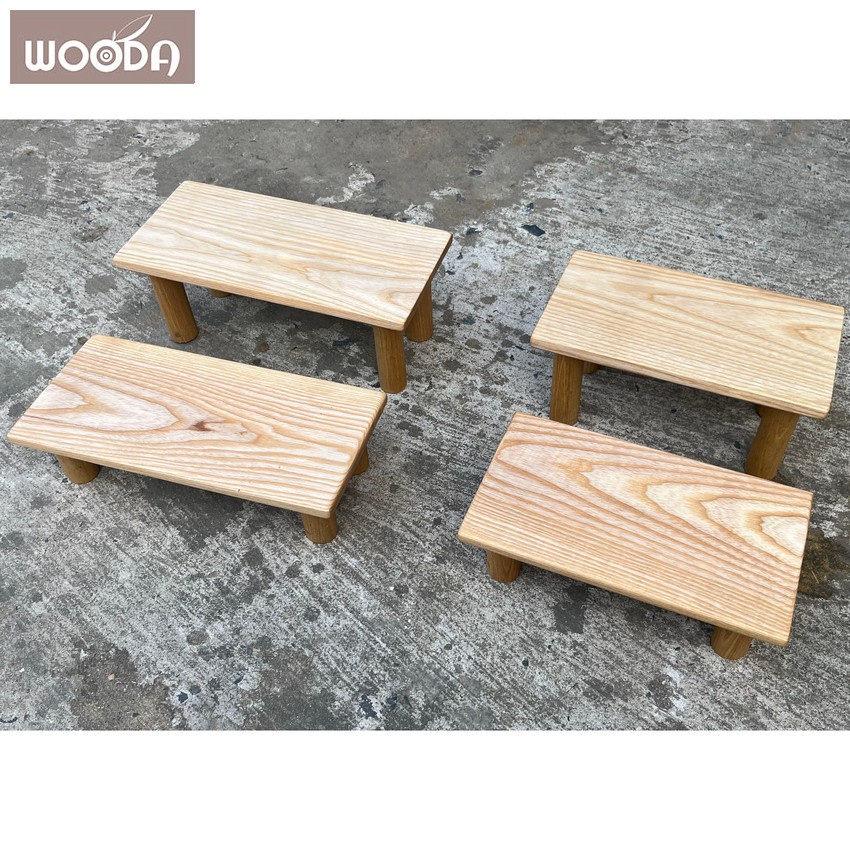 Ghế đẩu, đôn gỗ, ghế gác chân văn phòng gỗ