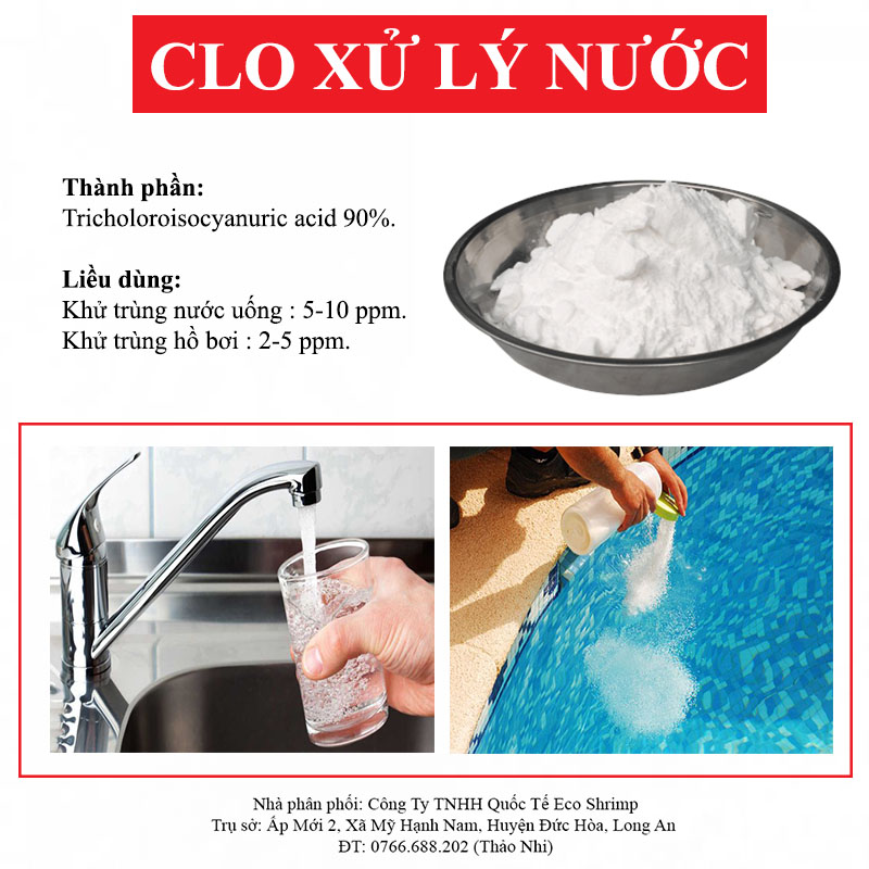 1kg Clo Xử Lý Nước Sinh Hoạt - Bể Bơi