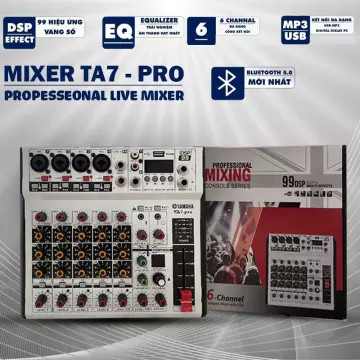 [ MỚI 2022 ] Mixer Karaoke Gia Đình, Bàn Trộn Âm Thanh Karaoke, Mixer Yamaha TA7 Pro-99 Hiệu Ứng Van