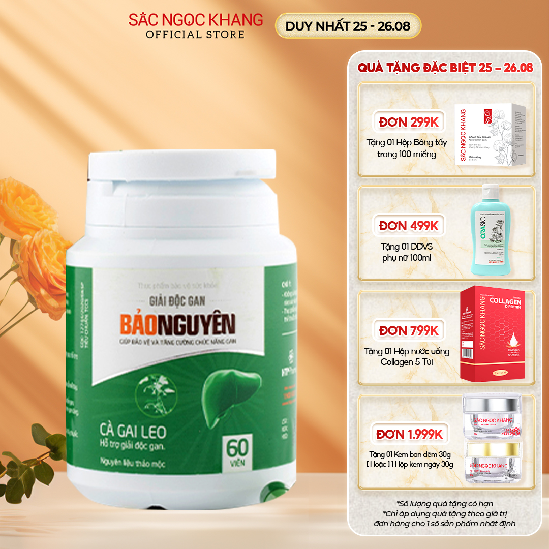 Viên uống Giải Độc Gan Sắc Ngọc Khang Bảo Nguyên 60 viên