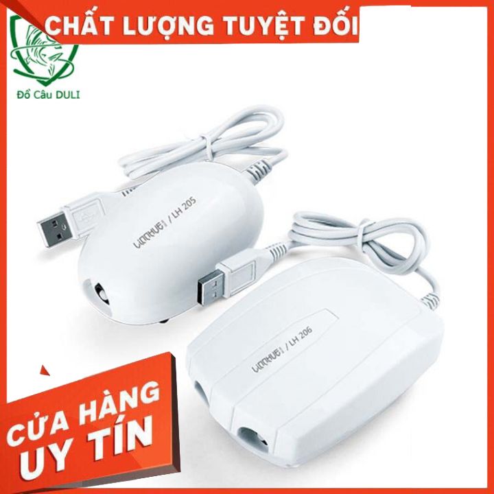 Máy sục oxy hồ cá , sục khí bể cá usb chuyên dụng lh loại ổ đơn , ổ kép cao cấp lk-9