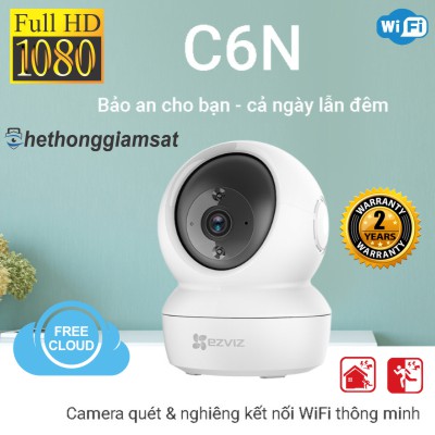 Camera IP Wifi Xoay 360 EZVIZ C6N 1080P(C6CN), Chính Hãng, Bảo Hành 24 Tháng