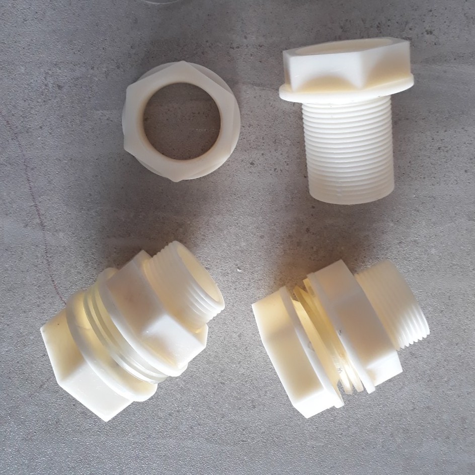 Combo 2 ốc nhựa ép lắp bồn phi nước 21