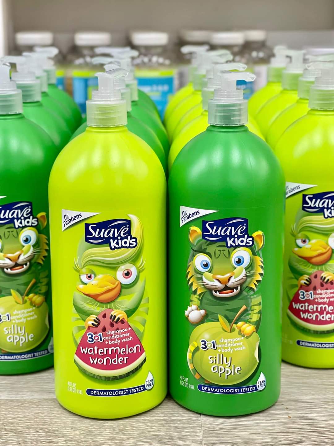 🍏 🍓 🍉 sữa tắm- gội- xả suave kids 3-in-1 1.18 lít🍏 🍓 🍉