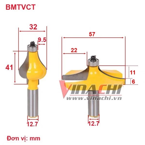 Mũi Soi Tay Vịn Cầu Thang - Bộ 2 Mũi Soi Tay Vịn Cầu Thang Vinachi Gồm 2 Mũi Soi Chuyên Dùng Để Tạo 