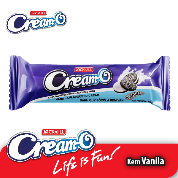 Combo 8 Cây Bánh Cream-O Vanila 54g