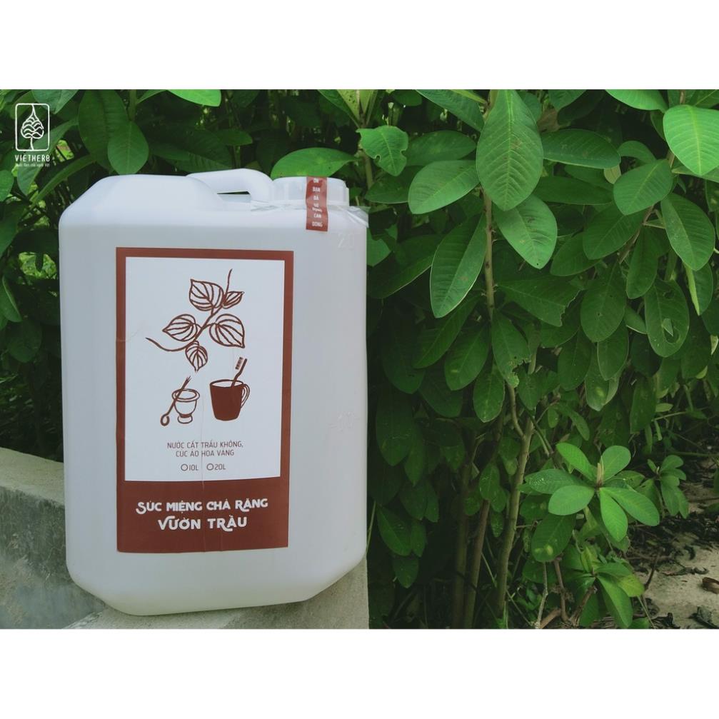 Nước cất trầu không súc miệng - chà răng ngừa sâu răng vườn trầu 1 lít