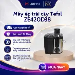 Máy ép trái cây Tefal ZE420D38 | Công suất 400W | Dung tích chứa bã 0.95 lít - Hàng Chính Hãng Bảo Hành 24 Tháng