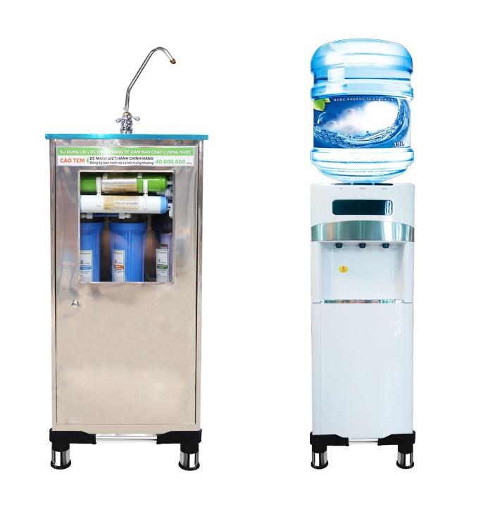 [HCM]Chân Máy Lọc Nước MINH QUỐC - Chân Đế Giá Đỡ Máy Lọc Nước RO Loa Đứng Điều Hòa Đứng Đa Năng Inox Cao Cấp 35 - 45cm - Gia Dụng Diễm Phúc