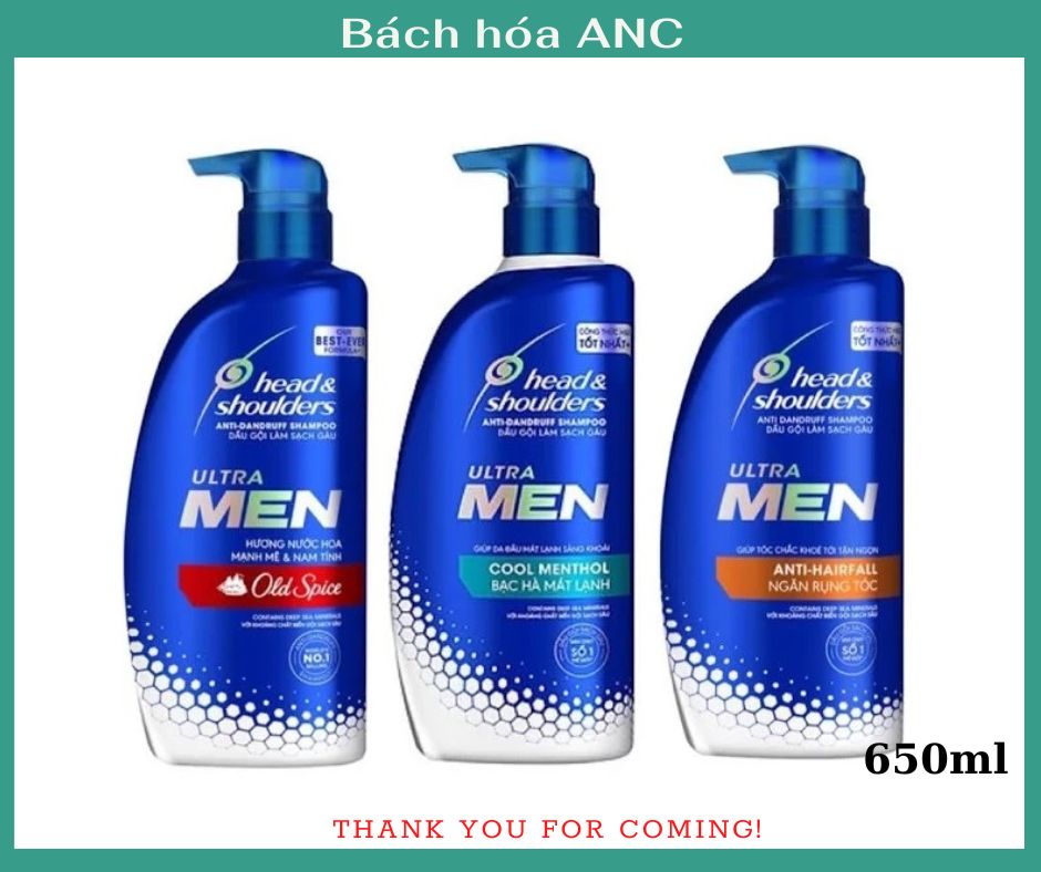 Dầu gội head & shoulders Ultra MEN 650ml| Tạp hóa Ngọc GM