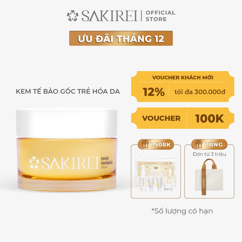 Kem tế bào gốc NMN tái sinh phục hồi da Sakirei NMN Revitalize Cream