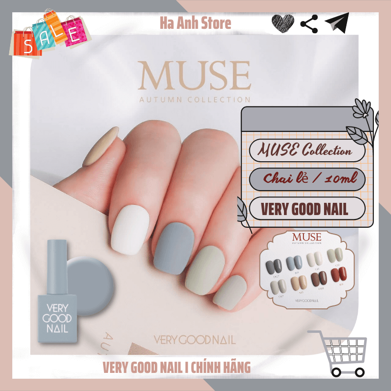 Very Good Nail Sơn gel Hàn quốc chính hãng, Chọn màu Set 2021 Autumn Muse Collection