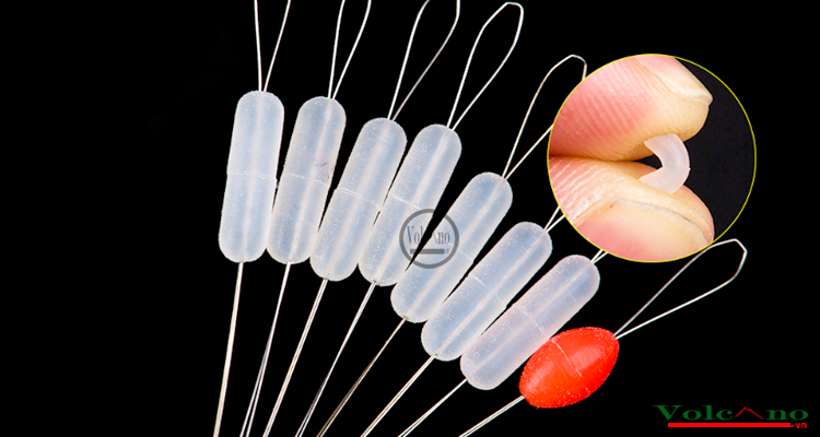 [10 Vỉ ]Chặn Phao Silicon Size 2s Dây 1.5-3.5 Cao Cấp-10 Vỉ Chặn Phao Chuyên câu đài-chặn phao câu cá