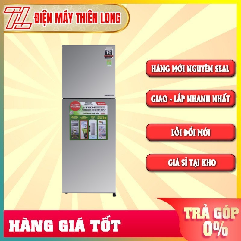 Tủ lạnh Sharp Inverter 314 lít SJ-X316E-SL-HÀNG CHÍNH HÃNG - TRẢ GÓP 0% - GIAO TOÀN QUỐC - NGOÀI HCM TÍNH PHÍ