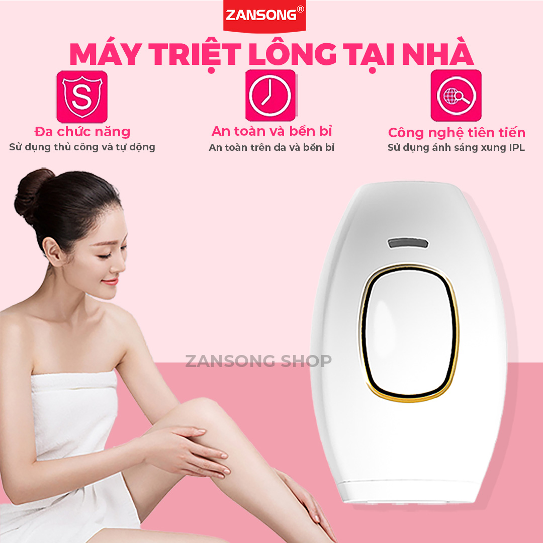 Máy Triệt Lông ánh sáng IPL 5 cấp độ Không Đau Tẩy Lông Vĩnh Viễn Lông Nách,Lông Tay,Lông mặt,bikini