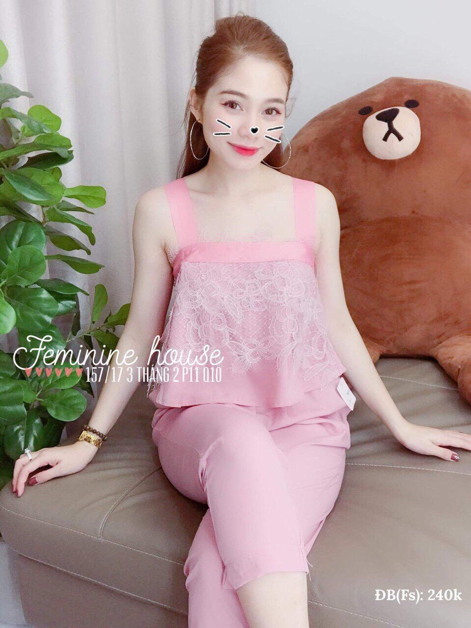 Sét bộ kate phối ren-QH