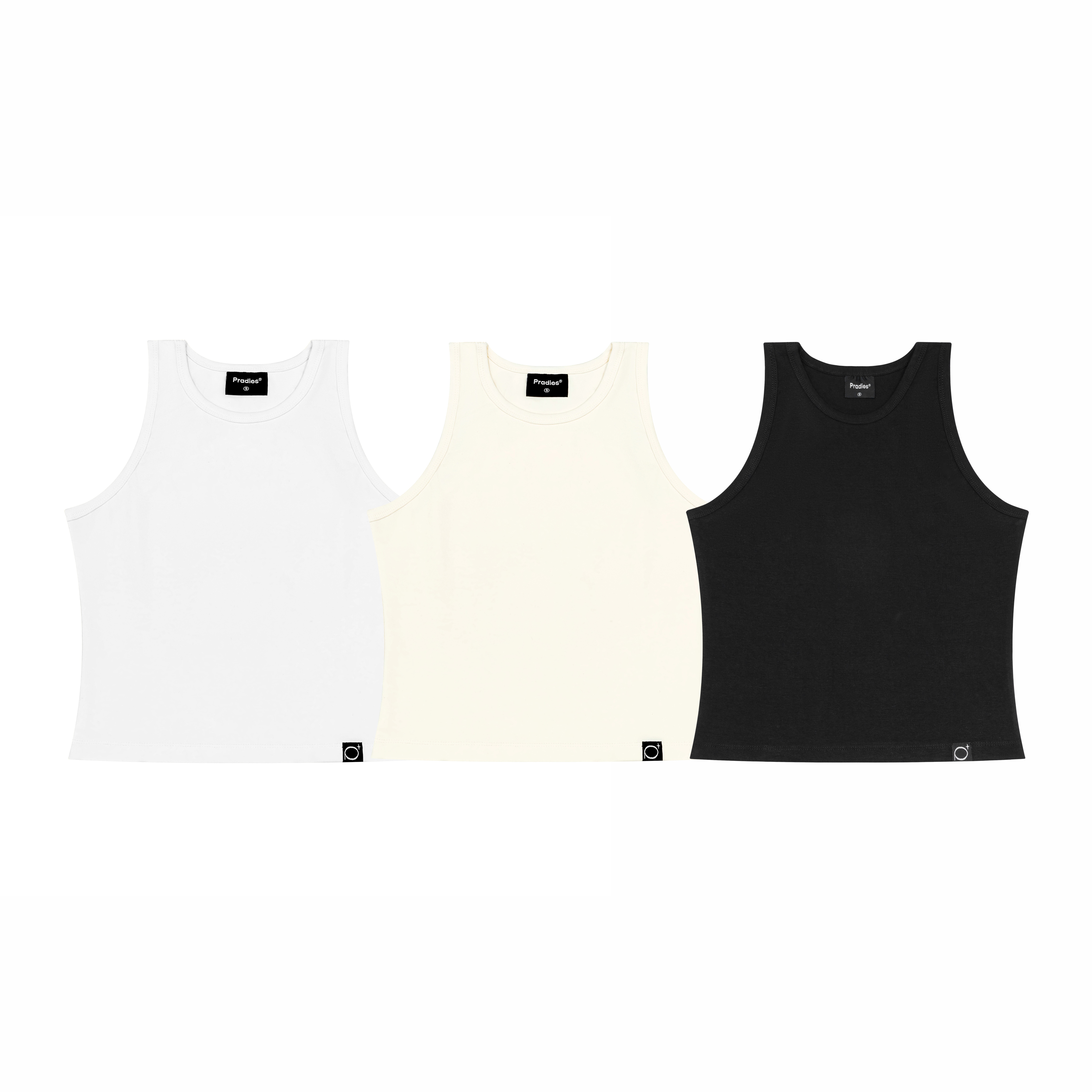 Áo croptop ba lỗ pradies basic tank top