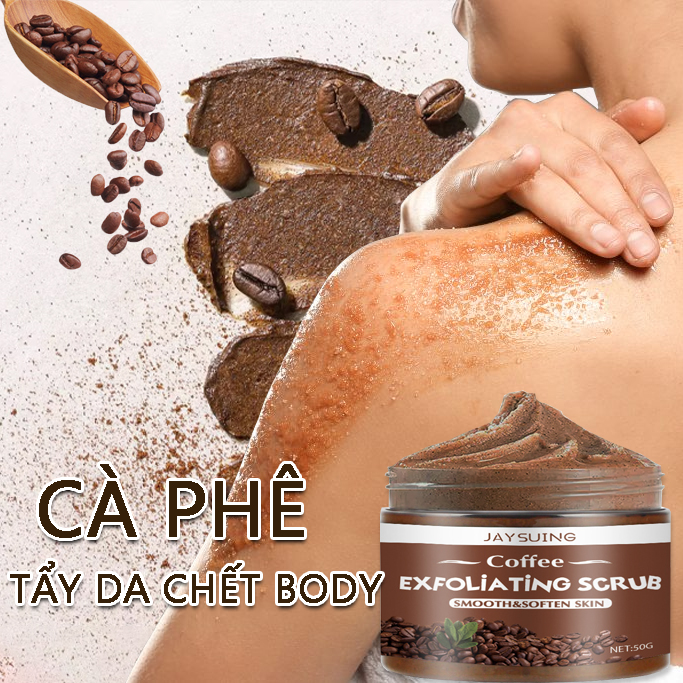 Tẩy tế bào chết body cà phê làm sạch da chết 50g làm mịn da,Làm sáng da melanin và làm sáng da