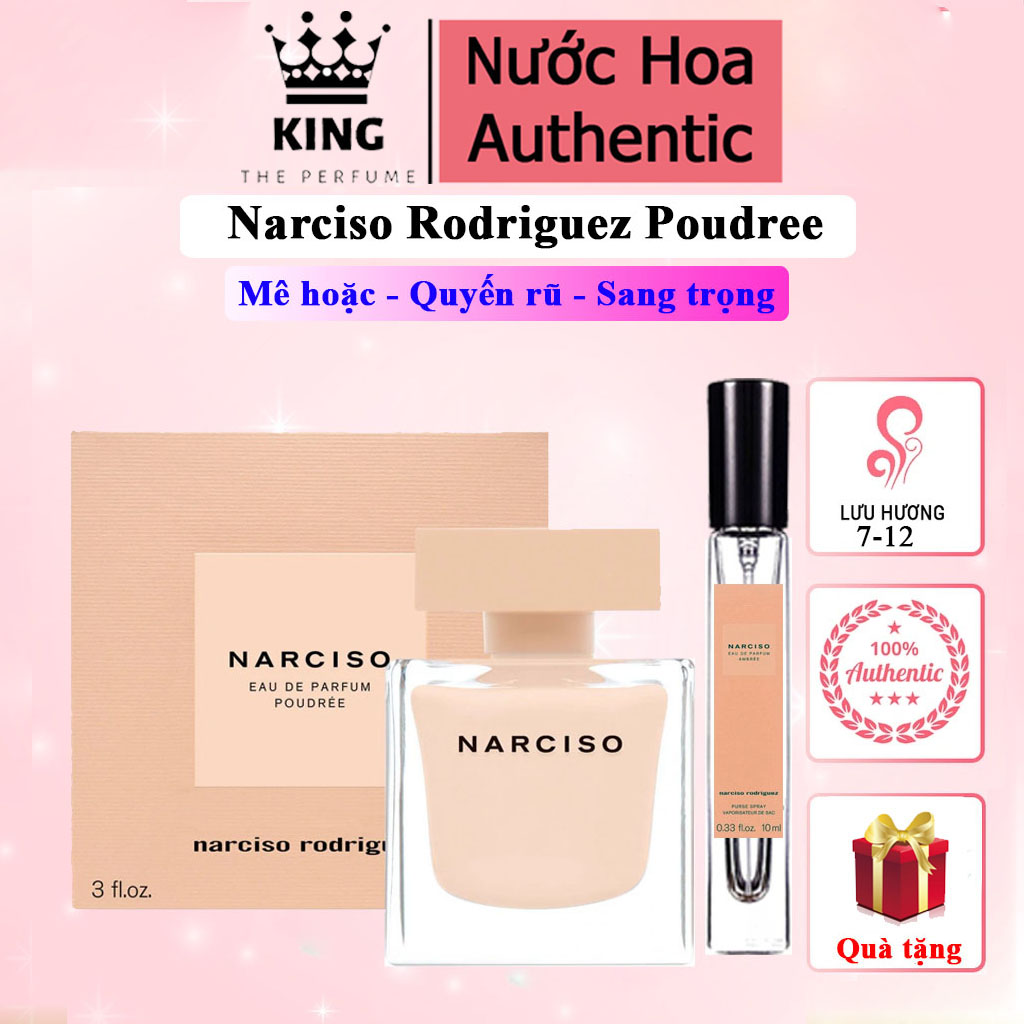 Nước Hoa Nữ Nar Poudree EDP/nar hồng lùn - Hương Quyến rũ, Thu hút, tươi mát