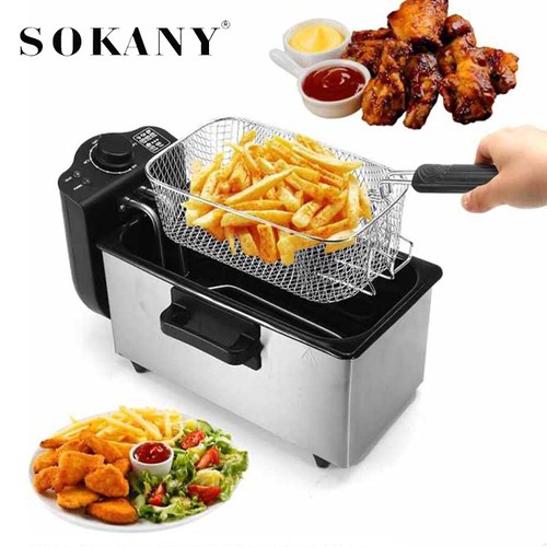 Bếp Chiên Nhúng Điện,Bếp Chiên SOKANY 3L BẢO HÀNH 12 THÁNG LỖI 1 ĐÔI 1