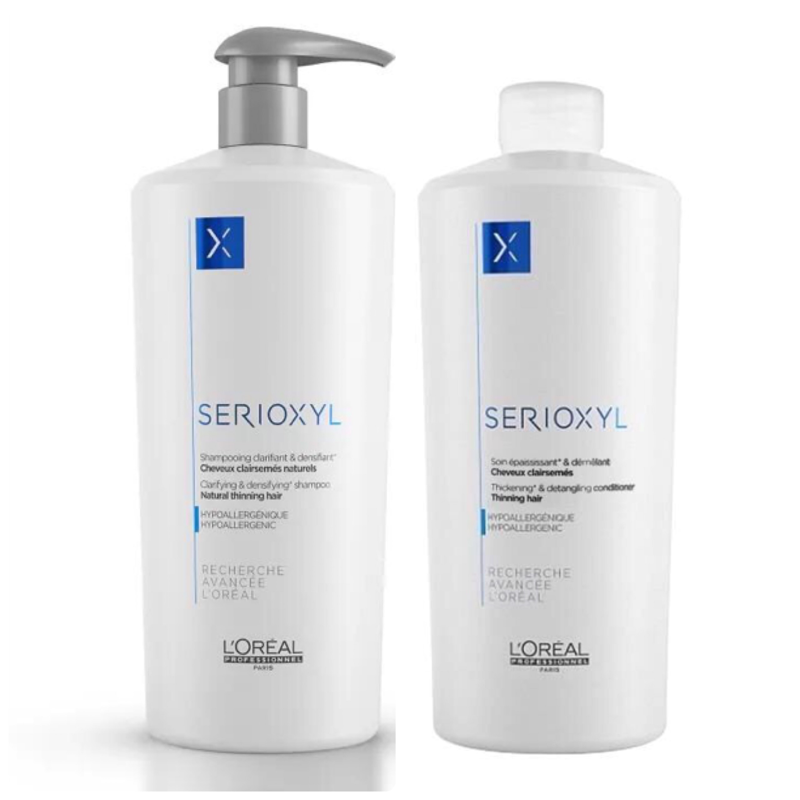 Dầu gội + Dầu xả LOreal Professionnel giúp làm dày và kích thích mọc tóc Serioxyl 1000ml