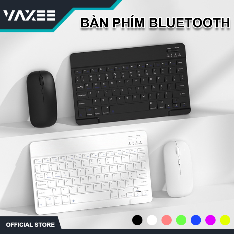 Bàn phím không dây, Bàn phím bluetooth mini10 inch/ chuột không dây cho điện thoại nhiều màu sắc tùy chọn, cho IOS Android Windows Tablets