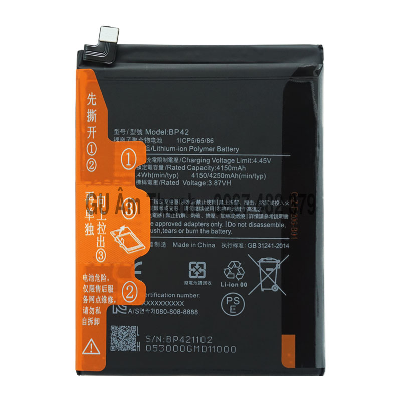 Pin cho xiaomi mi 11 lite ne 2109119dg dung lượng 4250mah zin máy