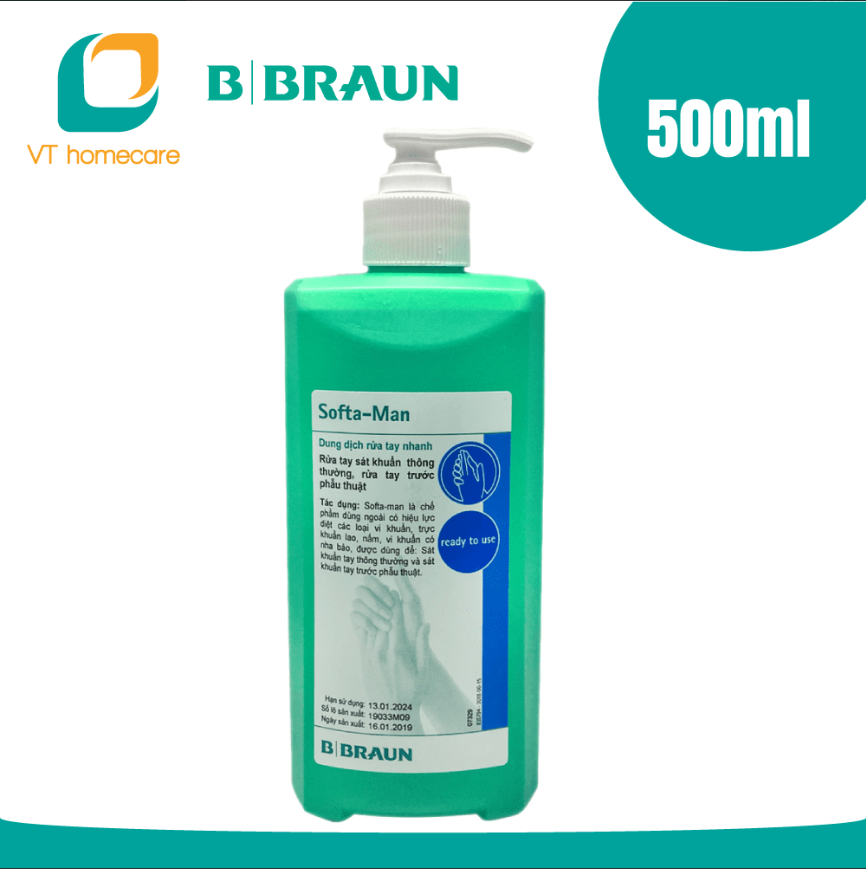 Dung dịch sát khuẩn tay nhanh Softa-man BBRAUN