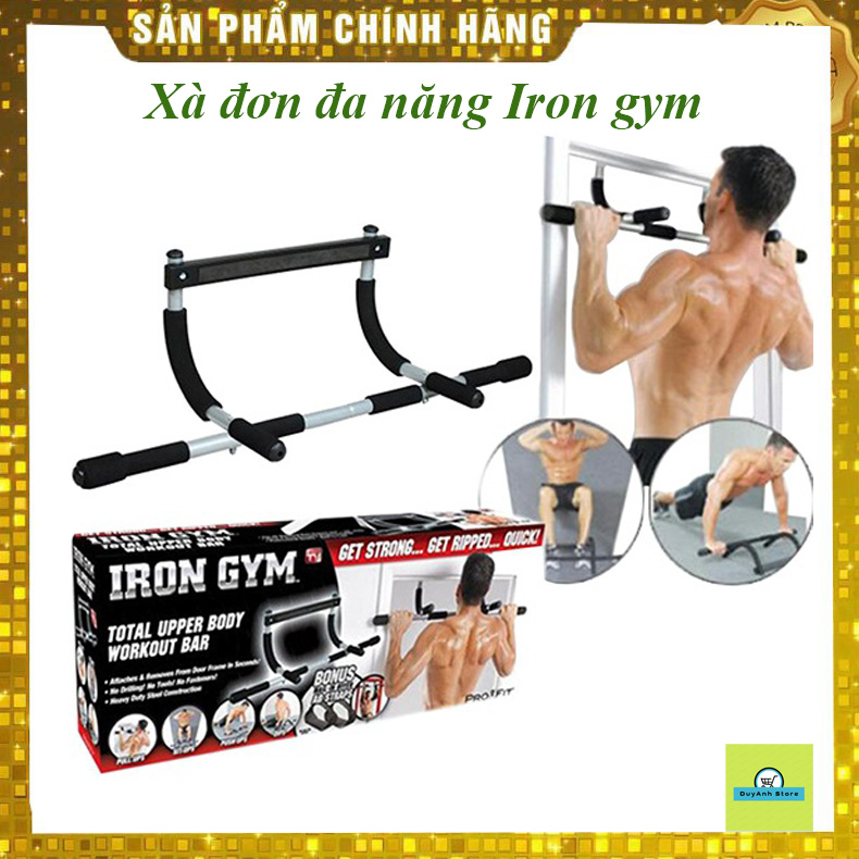 (Chính hãng) Xà đơn gắn cửa tập gym đa năng nhiều động tác Iron Gym giúp bạn rèn luyện sức khỏe
