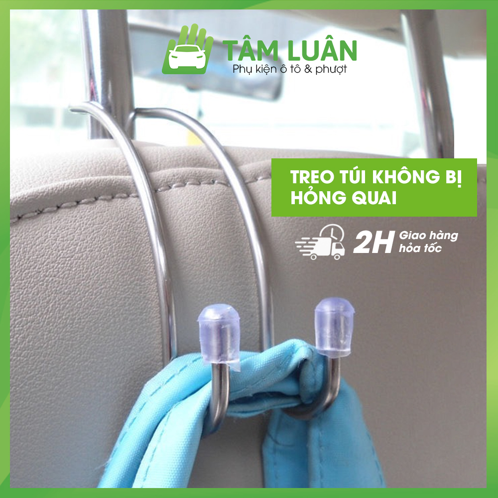 Móc treo đồ ô tô Tâm Luân chất liệu thép không han rỉ, cứng, chịu lực tốt, móc treo xe ô tô, móc treo đồ xe ô tô, móc treo đồ trên xe ô tô, móc treo đồ oto