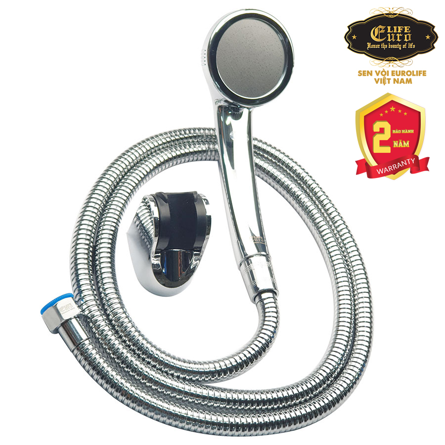 Bộ tay dây sen siêu tăng áp 1 chế độ phun nước Eurolife EL-112SH