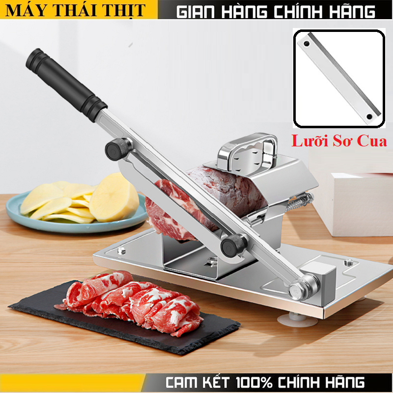 Máy thái thịt cắt xương bằng tay