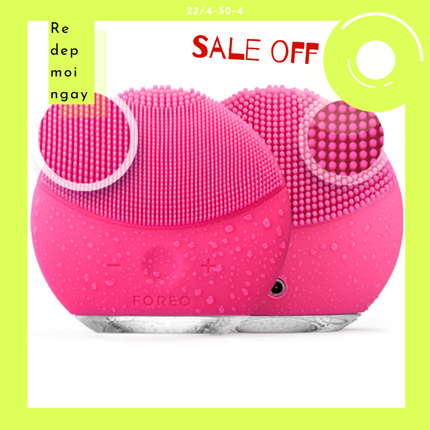 Máy rửa mặt Luna Mini 2 nhỏ gọn, massage mặt