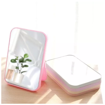 Gương soi để bàn hình chữ nhật xếp gọn tiện lợi-gương trang điểm nhỏ gọn thiết kế sang trọng