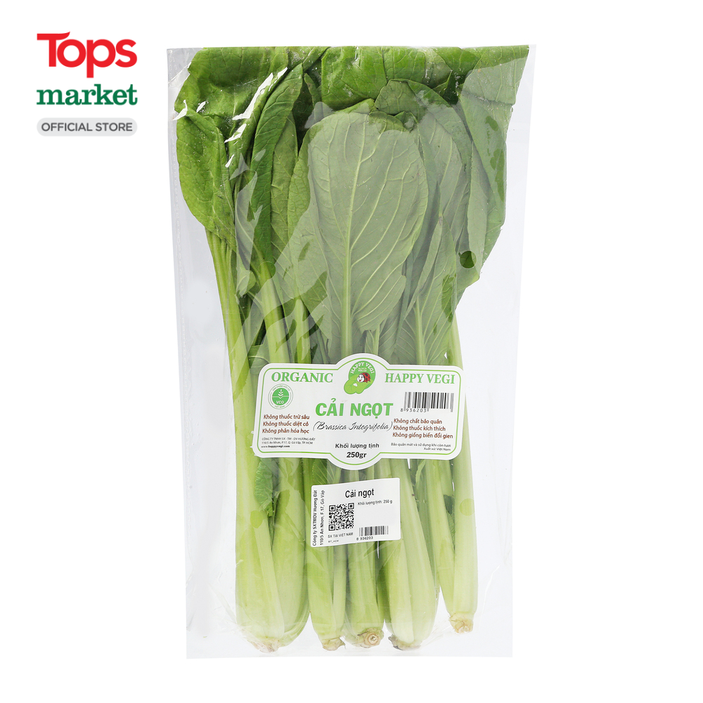 Cải Ngọt Hữu Cơ 250G - Siêu Thị Tops Market