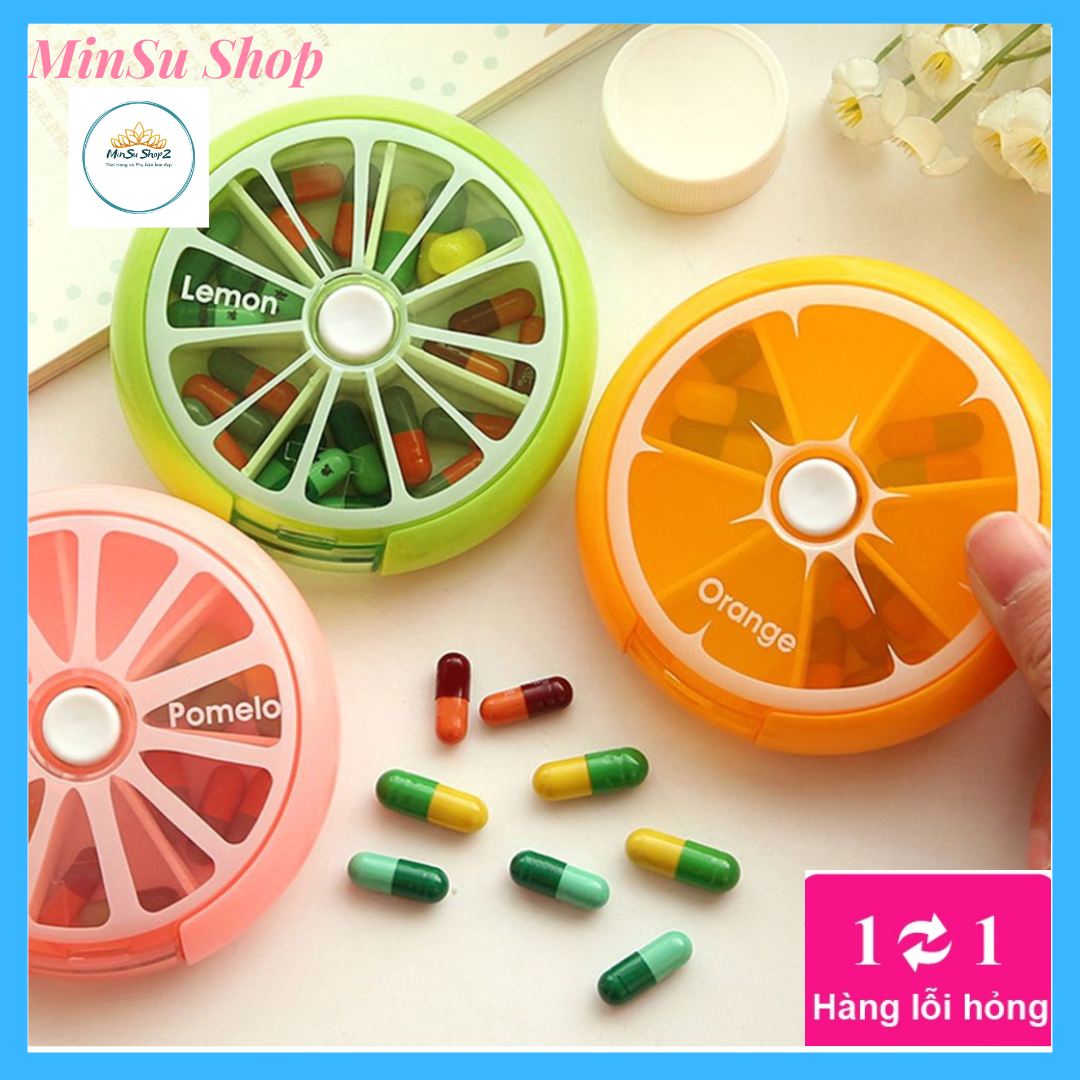 Hộp chia thuốc 7 ngày tiện dụng MINSU, hộp đựng thuốc cá nhân, gia đình tiện dụng - SP0019