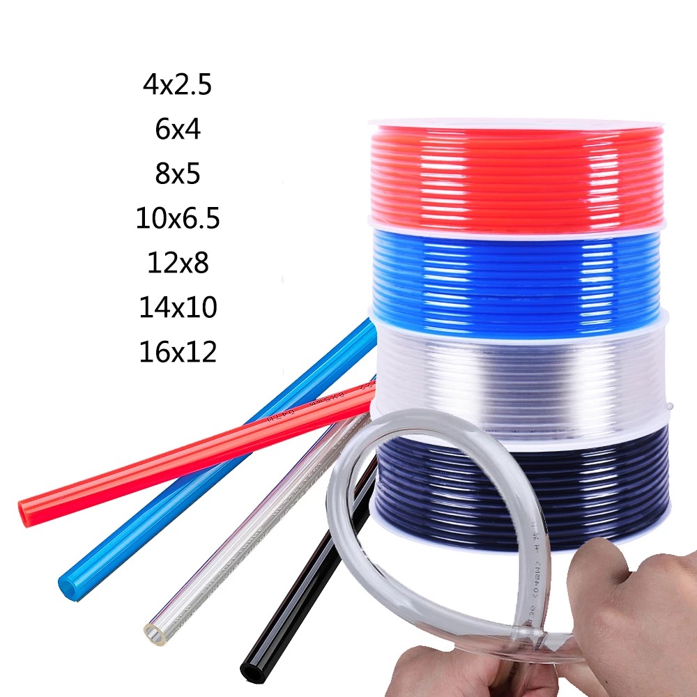 10 mét ống pu khí nén 3mm 5mm 6mm 8mm 10mm 12mm 14mm 16mm